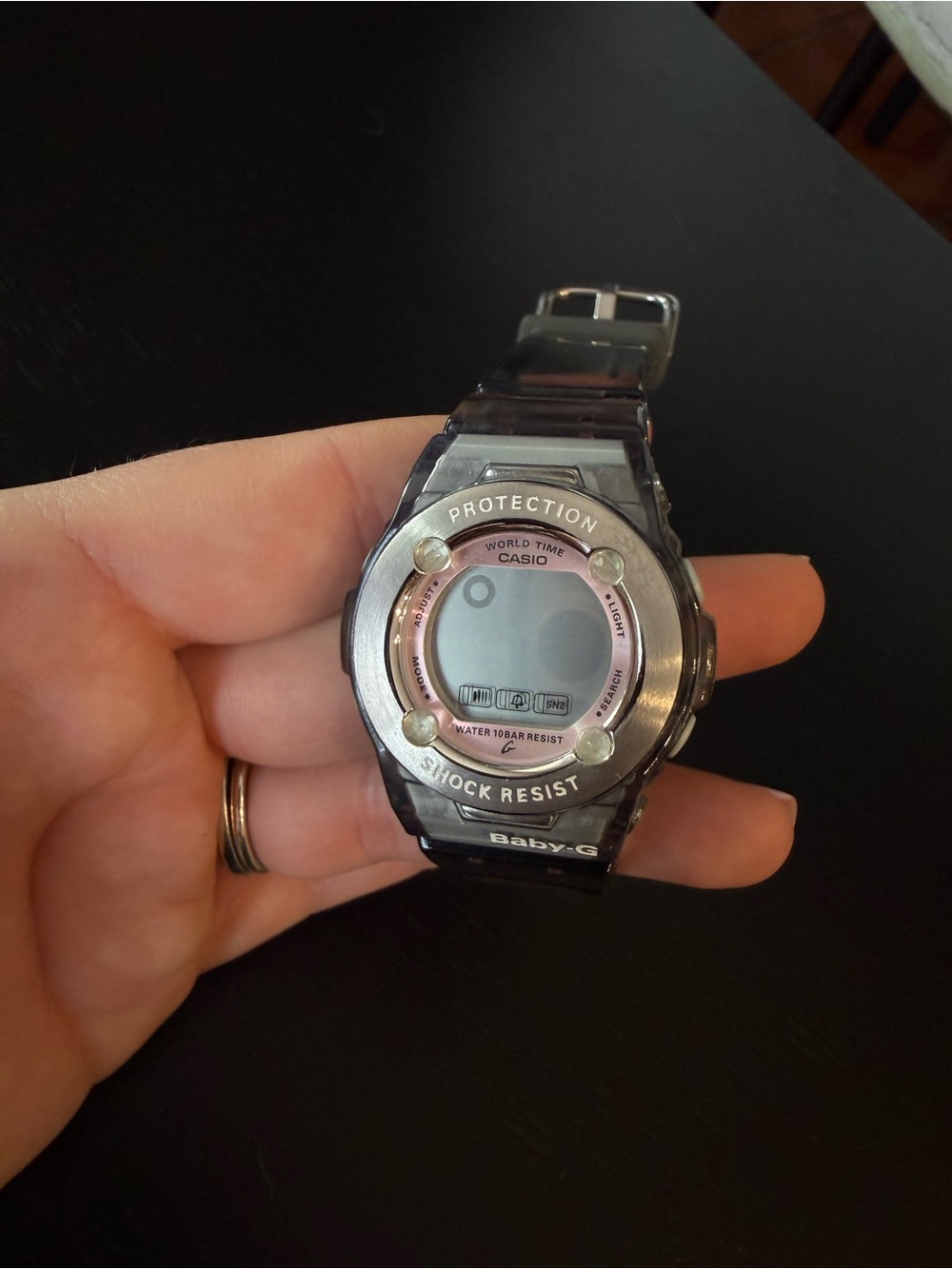 Casio Baby-G Black Watch with Pink Accents